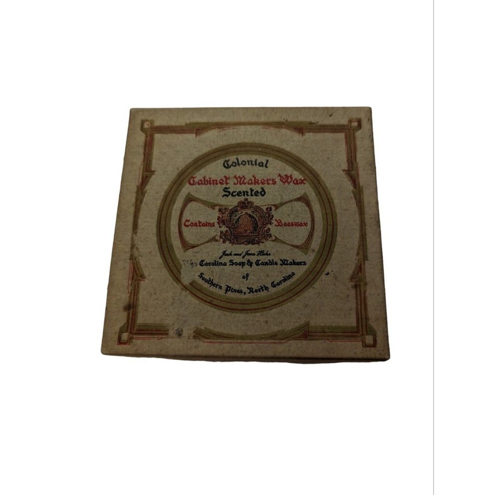 Colonial Cabinet Makers Wax Tin 4 fl oz Lavender Scented in Original Box Unused